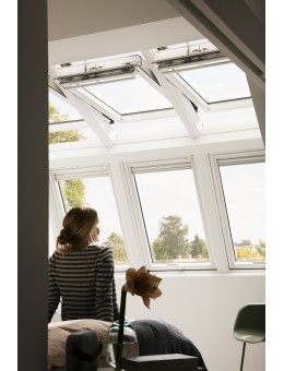 FINESTRA INTEGRA ELETTRICA A BILICO Tripla Protezione  - Velux GGU
