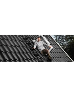 Finestra per l'uscita tetto in Legno natura con apertura a libro manuale - GXL MK04 3070 - Velux