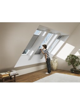 Tenda oscurante plissettata interna Eletrica - nera- FMK 1047S - Velux