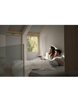 Tenda oscurante plissettata interna Eletrica - Bianca- FMK 1045S - Velux