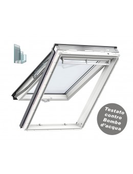 FINESTA IN LEGNO RIVESTITO IN POLIURETANO BIANCO TRIPLA PROTEZIONE - GPU - VELUX
