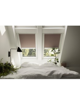 Tenda oscurante - Blu scuro - interna Integra Elettrica a rullo - DML - Velux